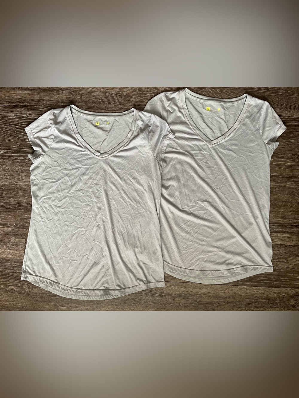 Bundle of 2 Xersion Light Gray V-Neck Tee